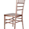 Sparkling Rose Gold Steel Skeleton Resin Chiavari Chair CCRRGSP-STEEL-AX-T