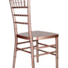 Sparkling Rose Gold Steel Skeleton Resin Chiavari Chair CCRRGSP-STEEL-AX-T