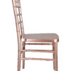 Sparkling Rose Gold Steel Skeleton Resin Chiavari Chair CCRRGSP-STEEL-AX-T