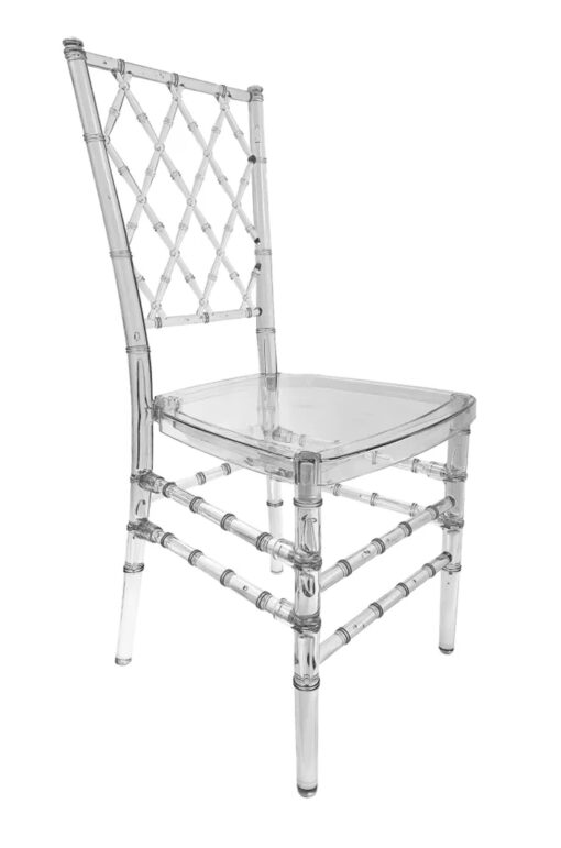 Clear Resin ProClear Diamond Back Chair by Chivari CDRC-ZG-T