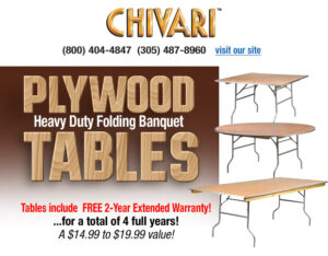 Heavy Duty Plywood Folding Banquet Tables