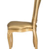 Chair Royal Resin Gold with Gold Vinyl Seat and Gold Vinyl Tufted Back by Chivari CRRGGT-ZG-