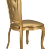 Chair Royal Resin Gold with Gold Vinyl Seat and Gold Vinyl Tufted Back by Chivari CRRGGT-ZG-