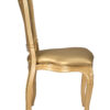 Chair Royal Resin Gold with Gold Vinyl Seat and Gold Vinyl Tufted Back by Chivari CRRGGT-ZG-T