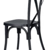 Black Resin Steel Skeleton Cross Back Chair CXRB-STEEL-CX-T