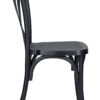 Black Resin Steel Skeleton Cross Back Chair CXRB-STEEL-CX-T