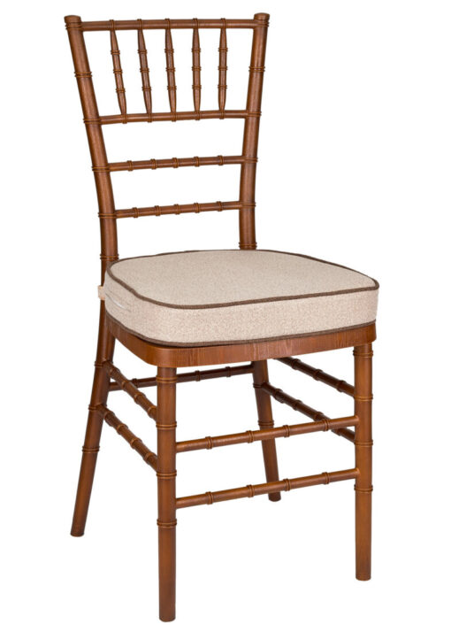 Chestnut WoodGrain Resin Steel Skeleton Chiavari Chair CCRCB-STEEL-AX-T