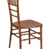 Chestnut WoodGrain Resin Steel Skeleton Chiavari Chair CCRCB-STEEL-AX-T