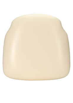 Standard Seat Cross Back Chair Pad | Seat Cushion, Vinyl Ivory by Chivari CUSHX-PANVINIVY-PVC-AX-T