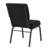 Black Fabric, Black Steel Frame, 20.5″ Wide Church Chair by Chivari CH20FBB-ZF-T