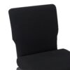 Black Fabric, Black Steel Frame, 20.5″ Wide Church Chair by Chivari CH20FBB-ZF-T