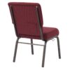 Maroon Fabric, Gold Vein Steel Frame, 18.5″ Wide Church Chair by Chivari CH18MGV-ZF-T