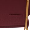 Maroon Fabric, Gold Steel Frame, 20.5″ Wide Church Chair by Chivari CH20FMG-ZF-T