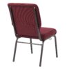 Maroon Fabric, Gold Vein Steel Frame, 18.5″ Wide Church Chair by Chivari CH18MGV-ZF-T