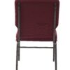 Maroon Fabric, Gold Vein Steel Frame, 18.5″ Wide Church Chair by Chivari CH18MGV-ZF-T