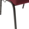 Maroon Fabric, Gold Vein Steel Frame, 18.5″ Wide Church Chair by Chivari CH18MGV-ZF-T