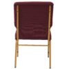 Maroon Fabric, Gold Steel Frame, 18.5