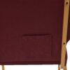 Maroon Fabric, Gold Steel Frame, 18.5