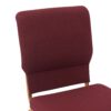 Maroon Fabric, Gold Steel Frame, 18.5