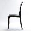 Black Resin Sophia Ghost Chair Armless CGSRB-ZG-T