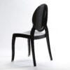 Black Resin Sophia Ghost Chair Armless CGSRB-ZG-T