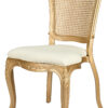 Royal Resin Gold with Ivory Vinyl Seat and Gold Rattan Back 3