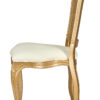 Royal Resin Gold with Ivory Vinyl Seat and Gold Rattan Back 4