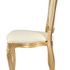 Chair Royal Resin Gold with Ivory Vinyl Seat and Ivory Vinyl Tufted Back by Chivari CRRGIT-ZG-T