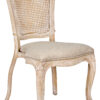 Royal Resin Natural White Washed with Burlap Seat and Natural White Rattan Back_1 CRRNWBNWR-ZG-T