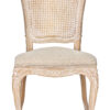 Royal Resin Natural White Washed with Burlap Seat and Natural White Rattan Back_2