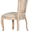 Royal Resin Natural White Washed with Burlap Seat and Natural White Rattan Back_5