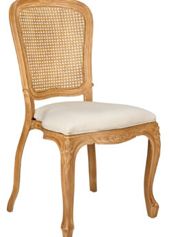 Royal Resin Natural with Ivory Seat and Natural Rattan Back CRRNINR-ZG-T