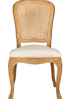 Royal Resin Natural with Ivory Seat and Natural Rattan Back 2 CRRNINR-ZG-T