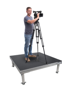 ProX XSU-4X4 STAGEone 4′ Ft. Portable Stage with Telescoping Legs Platform Height 16-22-inch XSU-4X4