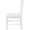 White ThinResin Chiavari Chair by Chivari, Strong One-Piece Frame, Stackable CCRW-MONO-THIN-ZG-T