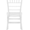 White ThinResin Chiavari Chair by Chivari, Strong One-Piece Frame, Stackable CCRW-MONO-THIN-ZG-T