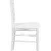 White ThinResin Chiavari Chair by Chivari, Strong One-Piece Frame, Stackable CCRW-MONO-THIN-ZG-T