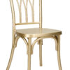 Gold Champagne Resin Willow Chair CWRG-ZG-T