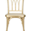 Gold Champagne Resin Willow Chair CWRG-ZG-T