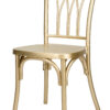 Gold Champagne Resin Willow Chair CWRG-ZG-T