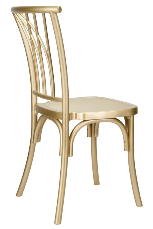 Gold Champagne Resin Willow Chair CWRG-ZG-T