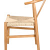 Natural Wishbone Wood Chair with Natural Rope Seat CWHWNN-ZG-T