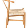 Natural Wishbone Wood Chair with Natural Rope Seat CWHWNN-ZG-T