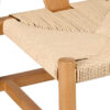 Natural Wishbone Wood Chair with Natural Rope Seat CWHWNN-ZG-T