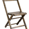 Rustic Toughwood Folding Chair - 1942 Slatted