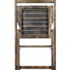 Rustic Toughwood Folding Chair - 1942 Slatted