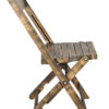 Rustic Toughwood Folding Chair - 1942 Slatted