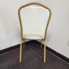 Crown Ivory Vinyl on Gold Frame Banquet Chair CQCVI-ZF-T