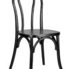 Bentwood Wood Black Restaurant Chair with Standard Square Seat by Chivari CBWB-ZG-T