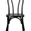 Bentwood Wood Black Restaurant Chair with Standard Square Seat by Chivari CBWB-ZG-T